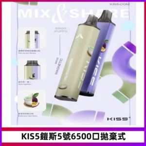 KIS5鎧斯5號一次性6500口磁吸式拋棄式電子煙#自由混搭#